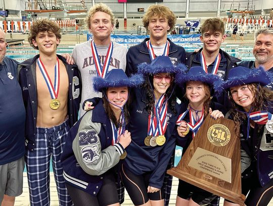 Charger swimmers return from 5A state meet with 8 medals