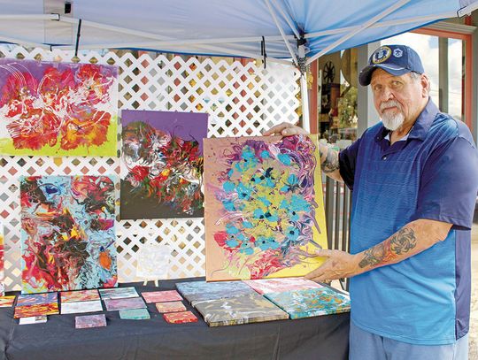 Artists enjoy displaying their work at Comfort Art Fest