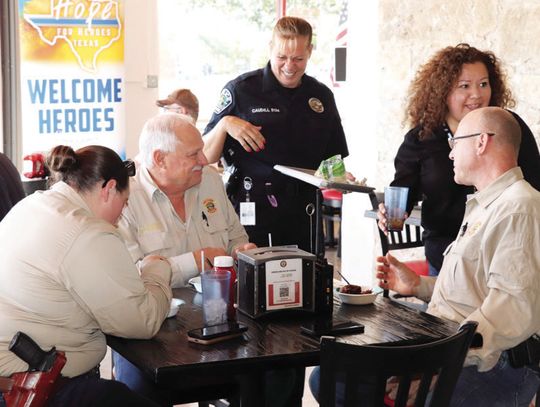 Austin P.D. officers feed Boerne ‘Heroes’