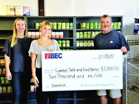 BEC donates to food pantry