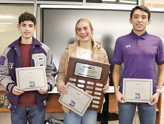 BHS Cross Country Award Winners - MVPs