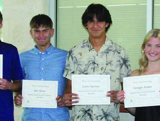 Boerne High Tennis Award Winners