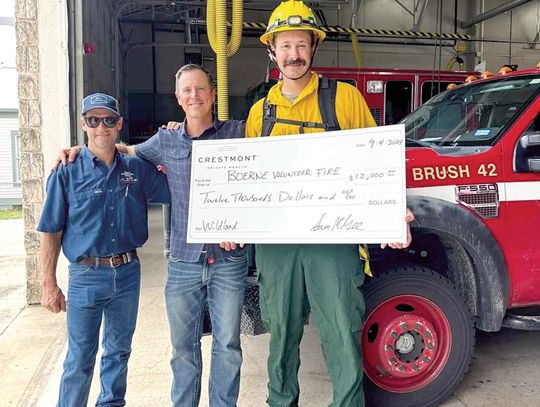 Boerne VFD receives donation