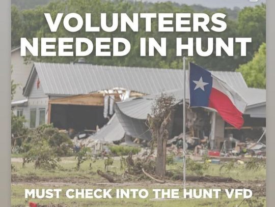 UPDATE: Hunt, flooded areas in need of heavy equipment/machinery and operators