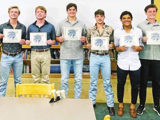 Champion Baseball Team Award Winners