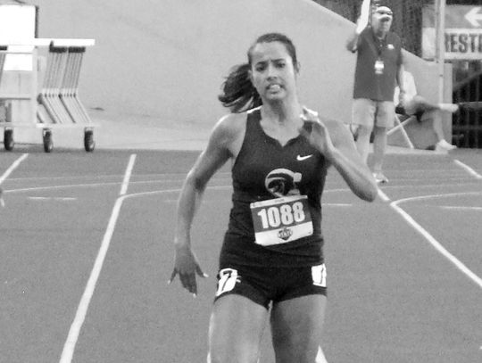 Champion competes at 5A state track meet