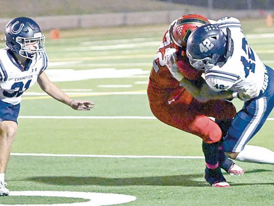 Champion fumbles away game at Victoria, 28-10