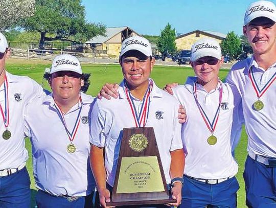 Charger boys earn district golf title