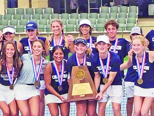 Charger tennis earns bronze at state tournament