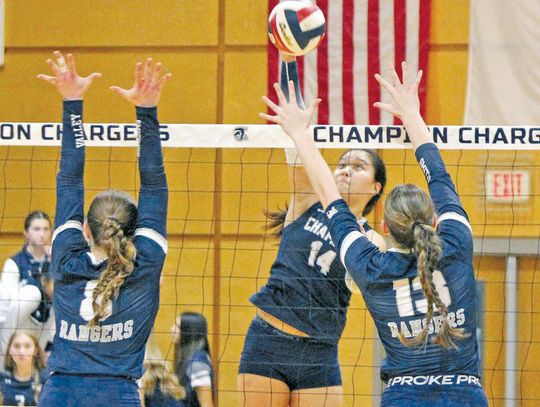 Charger volleyball squad sweeps another district foe