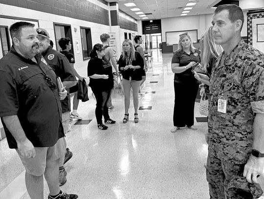 Comfort board, superintendent tour schools