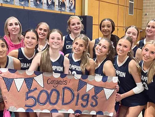 Cooksey reaches 500 digs