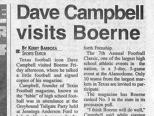 Dave Campbell’s Texas Football magazine comes in the mail