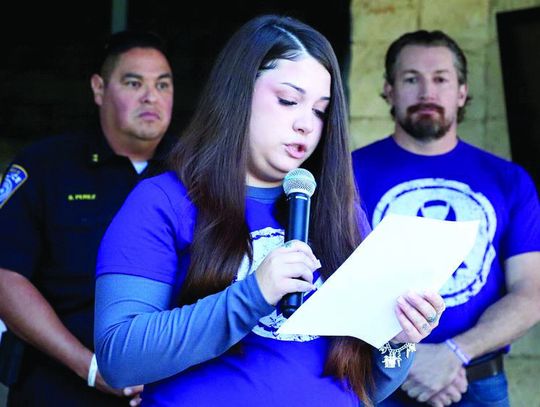 Domestic-abuse survivor shares message of hope