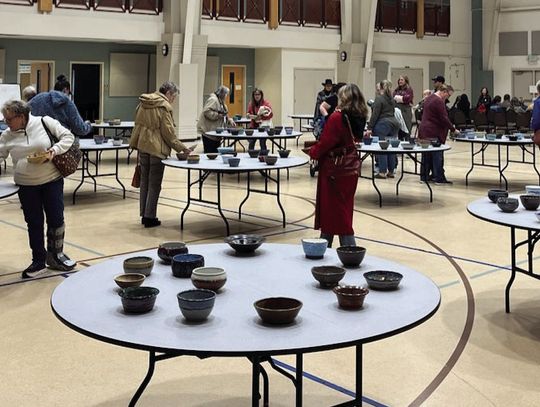 Donors buy empty bowls to help feed hungry