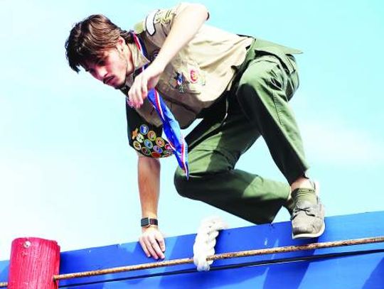 Eagle Scout clears obstacles