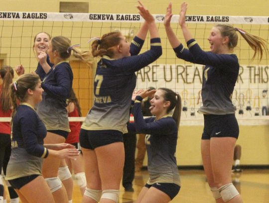 Eagles open playoffs with sweep of Rosehill Christian