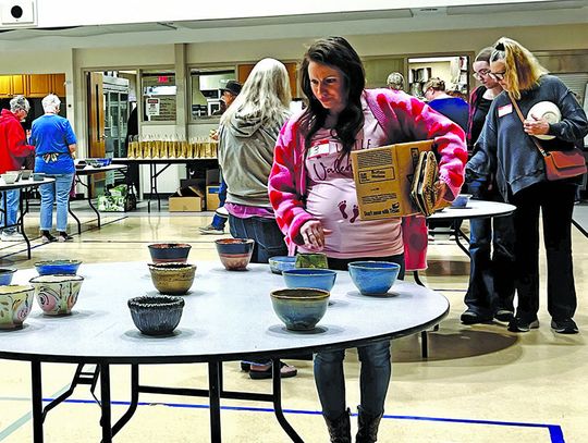 Empty Bowls fill up country cupboard coffers