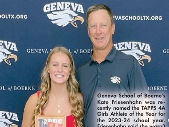 Friesenhahn named 2023-24 TAPPS 4A Female Athlete of the Year