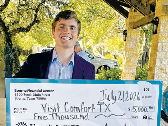 Frost invests $5K in future of tourism in Comfort