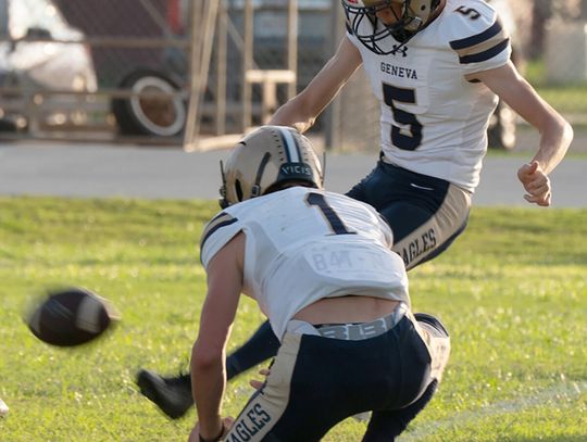 Geneva kicker reaches milestone