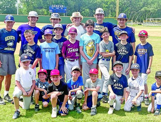 Geneva School of Boerne hosts baseball camp