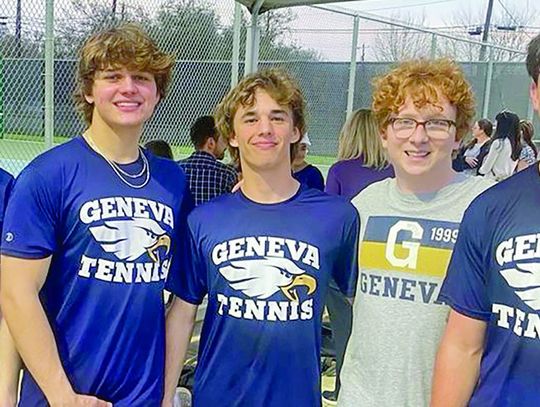 Geneva tennis team staying busy in spring season