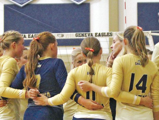 Geneva volleyball labors on Labor Day weekend to take second place at Johnson City tournament