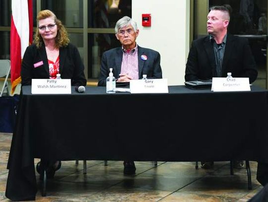 GOP’s county judge and Precinct 4 commissioner hopefuls talk topics