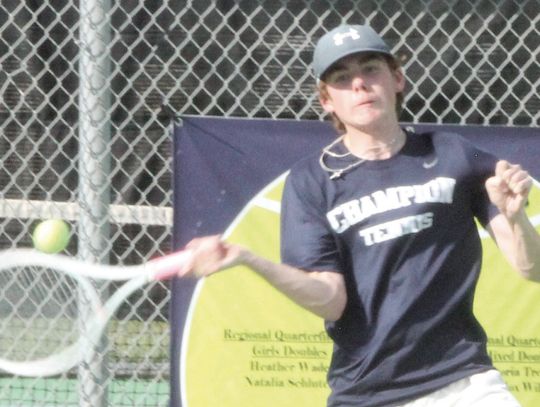 Greyhound, Charger tennis teams play district matches