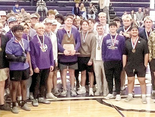 Greyhound football team receives state bronze medals