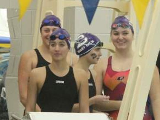 Greyhound swim teams capture second at district meet