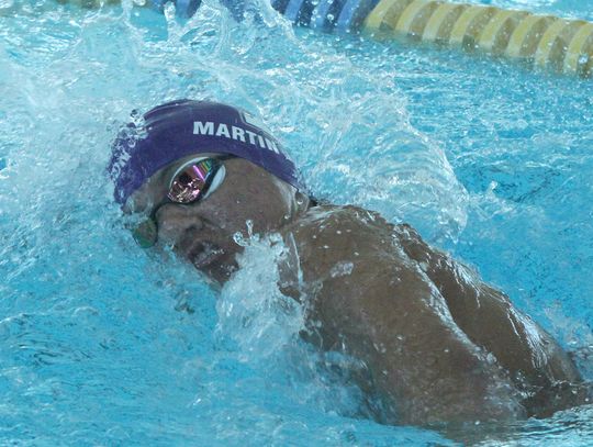 Greyhounds finish second at district swim meet