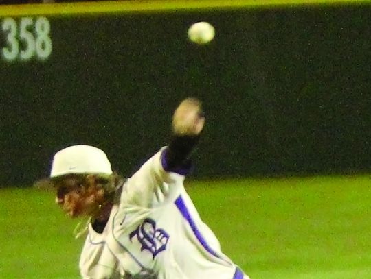 Grimes tosses one hitter, fans 11 Ranger batters