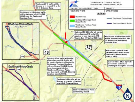 Highway 46 bridge work at I-10 rescheduled for this weekend