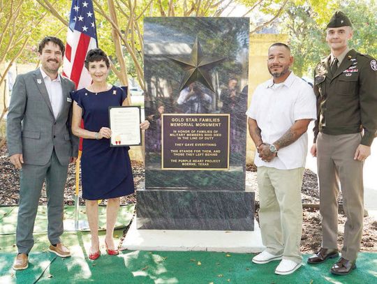IN THEIR HONOR: New monument pays tribute to Gold Star families