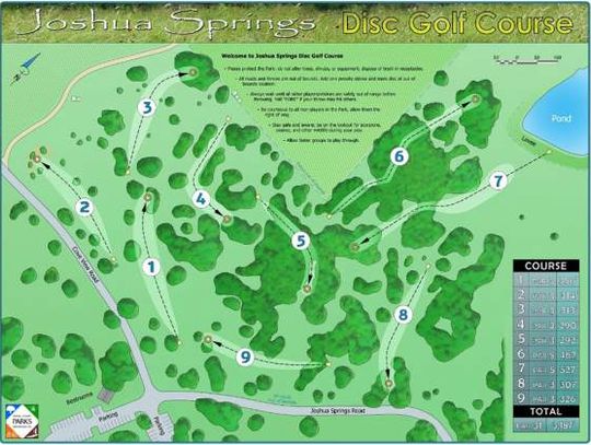 Joshua Springs disc golf course now open to public