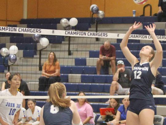 Lady Chargers sweep John Jay to open district