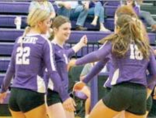 Lady Hounds play final volleyball tourney of season