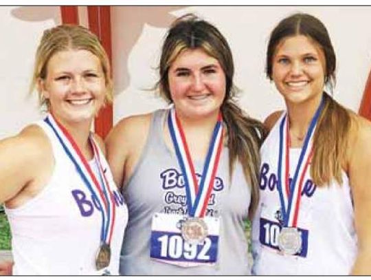 Lady Hounds win 3 medals at state track and field meet