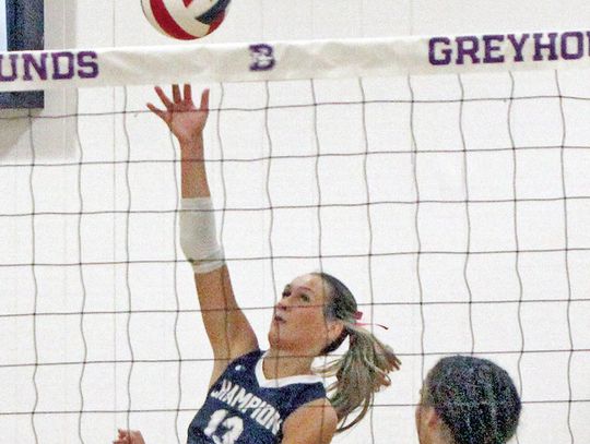 Lady Unicorns defeat Lady Chargers in three sets