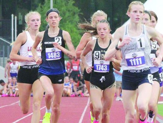 Leachman earns gold medal at state track meet