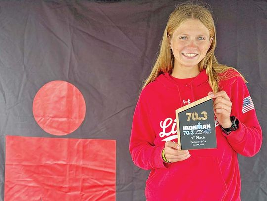 Leininger wins her age group in 70.3 Ironman