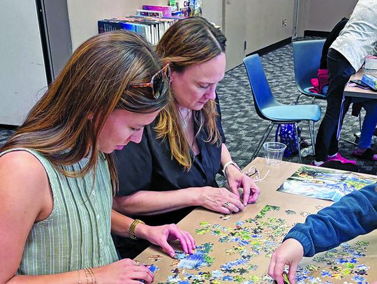 Library: Reading challenge; speed puzzling; ‘ancient animals’