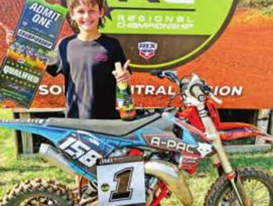 Local motocross rider to compete at national championship in Aug.