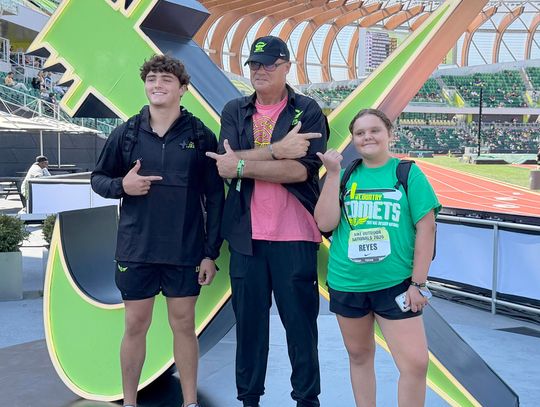 Members of Hill Country Comets compete at the Nike Outdoor Nationals, Under Armor Nationals