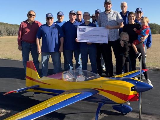 Model airplane club gifts county parks $2,000