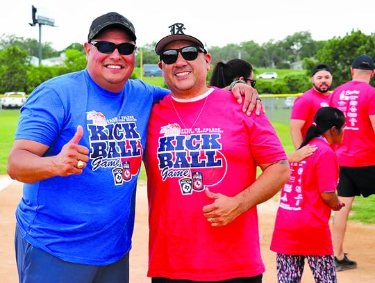 Police, firefighters join Blaze for kickball