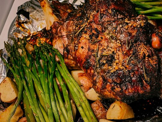 Roasted lamb is an Easter Sunday classic