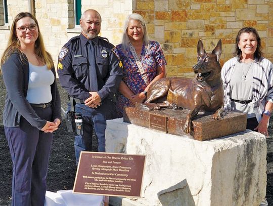 Statue honors fallen K-9 officer Chico